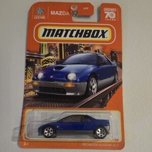 1992 Mazda Autozam Az-1 Off Matchbox in Blue 7/100